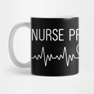 Nurse Practitioner NP Medical Heartbeat For Nursing School Mug